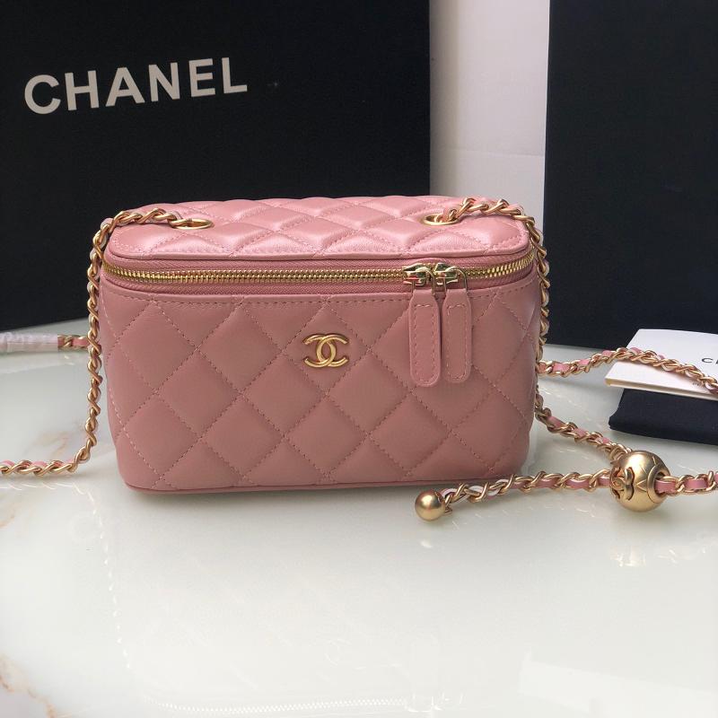 Chanel Chain Package AP2303 Sheepskin Golden Ball Pink